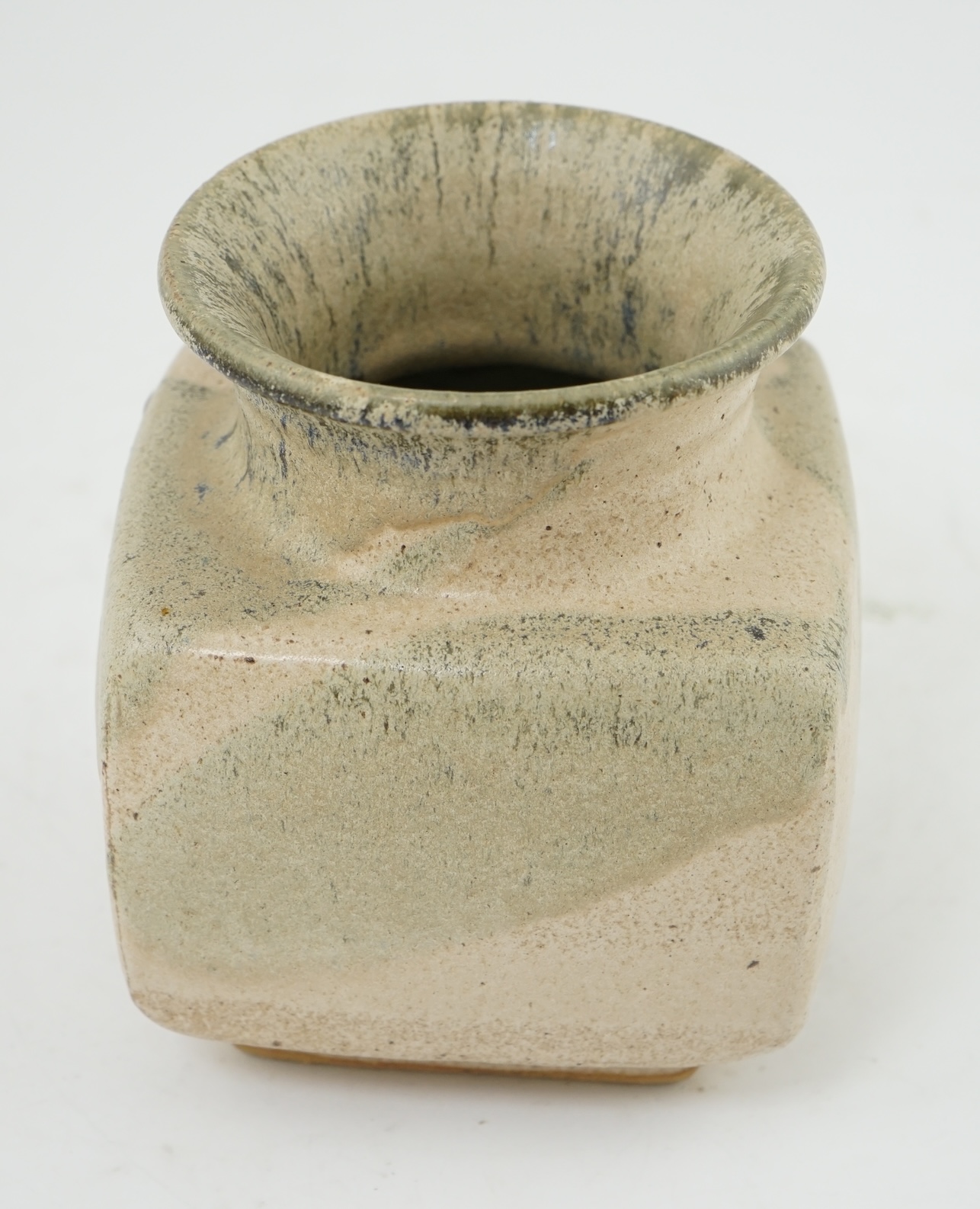 Pierre Culot (Belgian, 1938-2011), a square stoneware vase